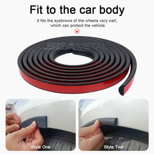 Universal Car Fender Fares Rubber Arch Wheel Eyebrow Lip for Car Expander Protector Strip Mud Guard For Ford Golf Mazda BMW