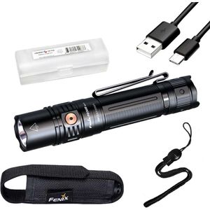 Upgrade Your Tactical Gear with the Fenix PD36R V2.0 1700 Lumen Rechargeable Flashlight - Includes Battery and LumenTac Organizer for Easy Storage