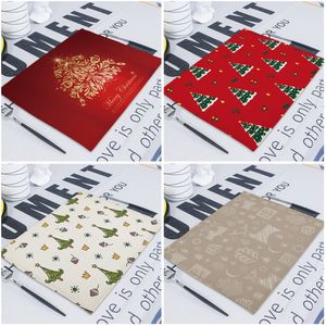 Christmas Decor Dining Napkin Fabric Napkins Matting Napkins Linen Cloth Table Weddings Tea Towel for Kitchen Servetten 42X32cm