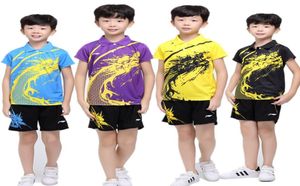 Barn bär tee -skjorta Sweetiequotgress Exotic Chinese Dragon Styletable Tennis Jersey Parkläder Matchning Short Is AmactA5122166