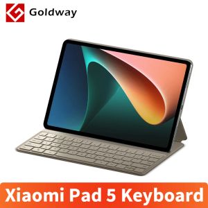 Klavyeler Orijinal Xiaomi Pad 5 Pro Tablet Klavye Magnetic Kasa Xiaomi Mi Pad 5 TouchPad PU Deri Pogo Pin Bağlantılı Koruyucu Kılıf