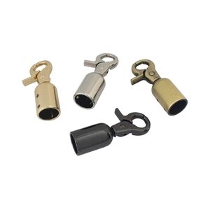 1st Metal Chain Chain Leather Cord Crimps End Tip Caps Anslutare Snap Hook Trigger Clasps Clips For Leather Craft Bag Strap Belt