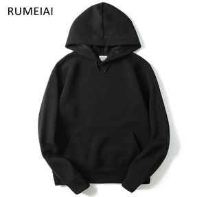 Rumeiai 2017 New Brand Hoodie Streetwear Hip Hop Red Black Gray Pink Hooded Hoody Mens Hoodies and SweatshirtsサイズMXXL2390495