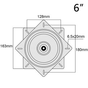 バーチェアスイベルプレート360度回転シートスイベルベース5/6/7/8インチ高品質のスイベルプレートバーチェアドロップ配送用