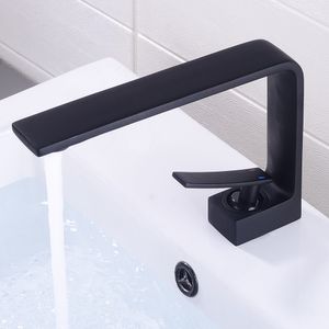 Banyo Lavabo Musluğu Soğuk ve Sıcak Banyo Musluğu Siyah Su Karıştırıcı Beyaz Su Musluk Pirinç Havza Musluk Mikser