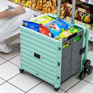 収納バッグポータブルホーム使用食料品ショッピングカート階段クライミング折りたたみ式プルロッドドライバートロリーピクニック