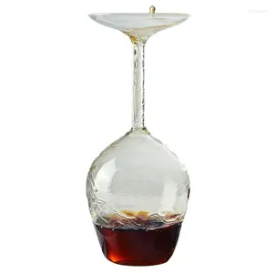 Wine Glasses Upside Down Glass 14 Fl Oz Creative Cups For Red Modern Glassware Holiday Classic Drinkware Bachelor Party