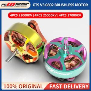 Drohnen 4pcs Rcinpower GTS V3 0802 1S bürstenloser Motor 22000kV 25000 kV 27000kV Mini Drohnenmotor für FPV Freestyle Tinywhoop Cine Whoop