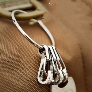 Mini Spring Rucksack Verschlüsse Outdoor -Klettern Carabiners Ausrüstung Überleben Paracord Snap Hook Keychainl Schnalle Clip