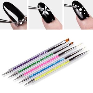 Professional Nail Art Brushes For Manicure Rhinestone Acrylic Paint Nail Brush Set UV Gel Polish Nails Lining Pen Gradient Brush