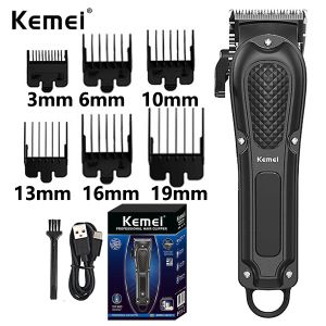 Trimmers Kemei Km1071 USB wiederaufladbare elektrische Haarschneider professionelle kabellose Bart Bart Trimmer Männer Elektrische Haarschneidmaschine