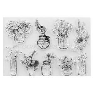 Mountain Flower Silicon Clear Seal Stempel DIY Scrapbooking Präge Fotoalbum Dekorative Papierkarte Handwerk Drop Versand