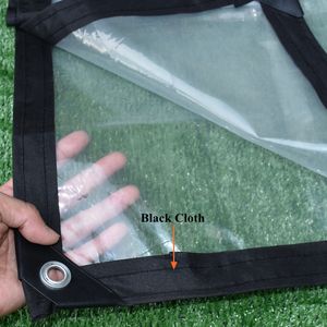 0,14 mm PED Film Plastica Trovalo di pioggia trasparente Tarpaulin Greenhouse Succulento Plant Mantieni la casa per cani da compagnia calda per cani impermeabili