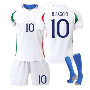 Fußballtrikots 2024 Italienische Nationalmannschaft Jersey Kiyasa Baggio Fußballtrikot für Männer Erwachsene Kinder Kinder