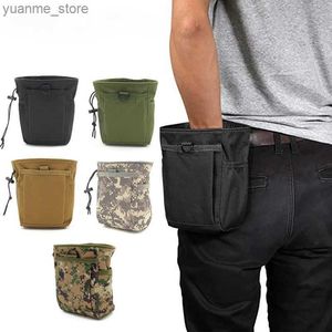 Sportsäcke Nylon Tragbarer Recycling -Bag Outdoor Molle Bag Military Rucksack Suspension Bag EDC Gear Taille Sports Jagdtakte Y240410