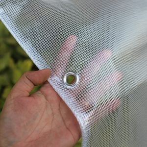 200 gsm vitt mesh förstärker PVC -duk presenning