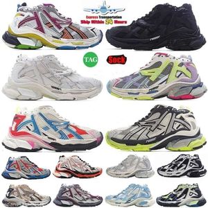 Fabriksdirektförsäljningsskor 2024 Track Runners 7.0 Casual Shoe Brand Sänds Sense Herrkvinnor Dekonstruktion Spår Flat Sneakers Shoes