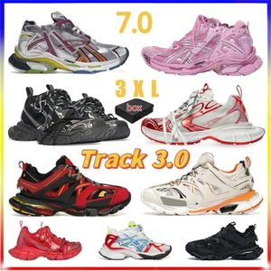 Fabriksdirektförsäljning med designers Runner Track 3.0 3XL Women Men Casual Shoes Paris Runners Sneaker 7.0 Trainers Black White Pink Deconstruction Sneakers