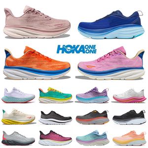 2024 Hokka One Bondi 8 Clifton Athletic Running Shoes Hokah On Cloud Runner Carbon X2 Triple Black White Blue Hok Lifestyle