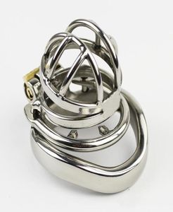 NEW Stainless Steel Super Small Male Chastity Cage with Antioff ring BDSM Sex Toys For Men Chastity Device 35mm Short Cage SN2732123150