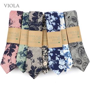 Neck Ties Beautiful floral striped plain print 6.5cm necktie cotton linen mens wedding dress evening dress gift bow accessory qualityC240410