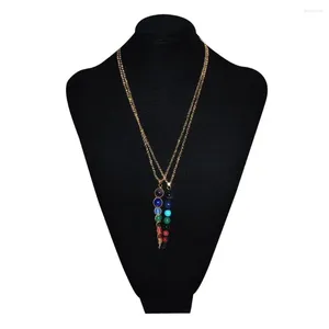 Regali di collane a ciondolo Donne di gioielli in perline Chakra Natural Bead Necklace Beadnecklace