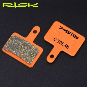 Risk 1Pair Bicycle Multimetal Brake Pads för M445 M355 M395 M8000 XTR BB5 MTB Mountain Road Bikes Copper Fiber Harts Organic