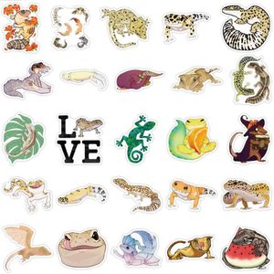 10/30/50PCS Reptile Small Animal Gecko Graffiti Sticker Personality Scooter Helmet Refrigerator Mobile Phone Sticker Wholesale