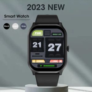 Relógios 2023 Novo relógio inteligente Bluetooth Chamadas SmartWatch For Men Women Sport Fitness Bracelet Custom Watch Face Sleep Heart Freke Monitor