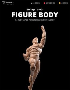 GWToys G001 In Stock For Sale 1/12th Muscle Stronger Flexible Male Movable Body Figures Model