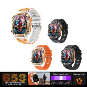 Uhren KR80 MEN Smart Watch 2inch großer Bildschirmkompass 107 Sportmodi Bluetooth Call Outdoor Sport Watches Fitness Tracker SmartWatch