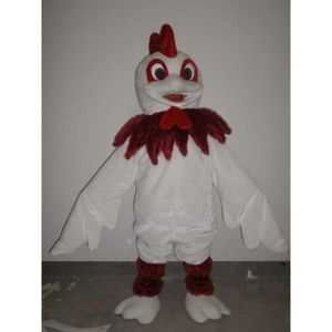 Mascot Costumes Mascot Costumes Foam White Rooster Cartoon Plush Christmas Fancy Dress Halloween Mascot Costume YQQH