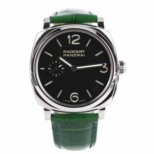 Men's Watch Gift Panerrais Watch Watch Sapphire Mirror Swiss Swiss Size 44mm Molewhide Strap مع الإبرة الأصلية GV34