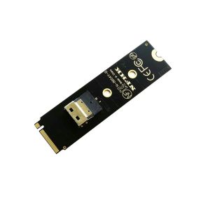 Kort NGFF MKEY NVME till U.2 U2 Kit SFF8639 till SFF8654 Slimline SAS PCIe SSD Adapter Card för Mainboard