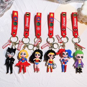 Dekompression Toy Hero Keychain Joker Keychain Suicide Squad Harley Quinn Doll Pendant