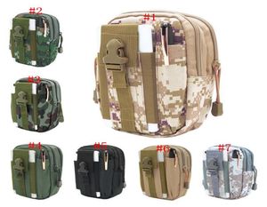 Cüzdan çantası çanta telefon kasası açık taktik kılıf askeri molle kalça bel kemeri çanta için zipper ile iPhonesamsunglgsony5084650