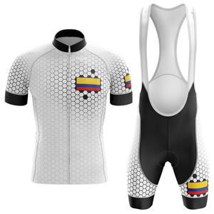 2020 Colombia Cycling Jersey Set Men's Cycling Clothing Road Bike Shirts Suit Bicycle Shorts MTB Race Uniform Maillot Culotte