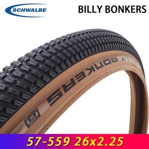 SCHWALBE 57-559 26x2.25 BILLY BONKERS Brown Edge Steel Wire Tire for Dirt Jump MTB Bike Road Gravel PumpTrack Bicycle Parts