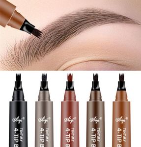 Eyebrow Tattoo Pen 4 Point Eyebrow Pencil Waterproof Tint Microblading Makeup Creates Natural Looking and Stays on 24H Eye beauty 7412431