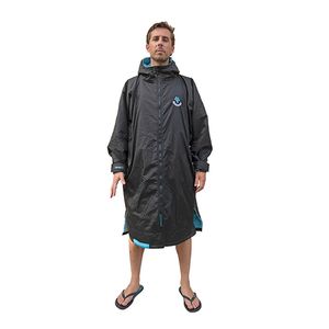 Parka de natação unissex com capuz, traje de mergulho rápido, troca de túnica à prova d'água e poncho de surf de casaco quente para esporte aquático, praia