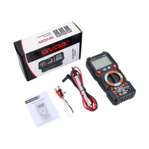 GVDA Digital Multimeter True RMS AC DC Capacitance Tester Ohm Hz Meter NCV Voltage Temperature Tester Smart Universal Multimetro