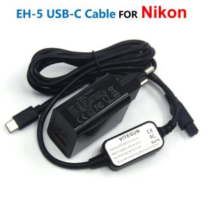 充電器EH5A EH5 USB Typec Power Bank Cable Adapter+PD Charger for Nikon EP5 EP5A EP5C D700 D300S D100 D90 D80 D70 FAKE BATTERY