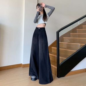 wide leg jeans womens swing pants niche high waisted slimming and fashionable draping floor pants