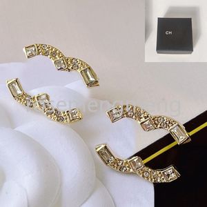 Ohrringe Designer Diamant Letter Ohrring Stud Ohrringe Klassische Marke Schmuck Schmuck Damen Perlen Eardrop Liebhaber Geschenke Paar 925 Silber Mode Accessoires mit Box