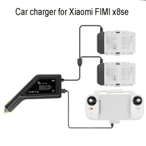 Drönare utomhus snabb billaddare för FIMI X8 SE Drone Battery Controller Car Connector USB Port Charging Adapter för Xiaomi Fimi X8 SE
