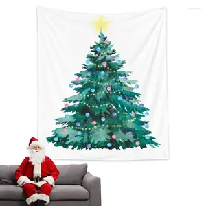 Taquestres árvores de Natal Tapestry Wall Art Winter Home decoração quarto pó fundo