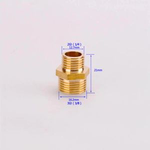 1 Piece Brass Copper Adapter G 1/8'' 1/2" 3/4" 1" Male Thread Durable Outer Wire Connector Garden Irrigate Water Pipe Fittings