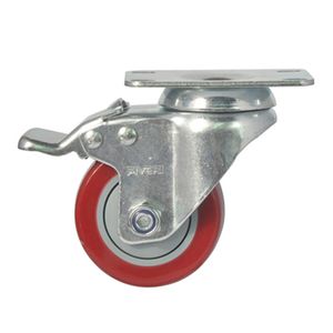 2PCS 5 Inch Furniture Casters Wheels Single-Axis Casters Swivel Caster Wheels Anti-Winding Roller Wheel For Platform Trolley