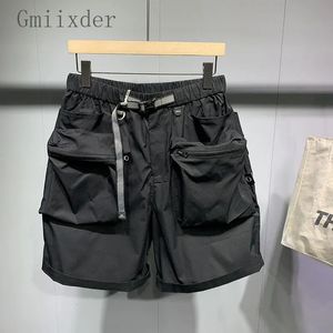 MENS Multi Pocket Shorts Summer Prosty strój odzieży roboczej Harun Half Pants Korean Oversize Przystojny zamek błyskawiczny 240410