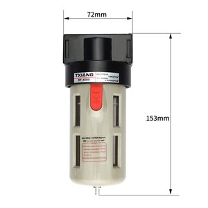 BF4000 1/2 '' Luftquellenbehandlung Pneumatische Komponentenfilter Öl-Wasser-Trennzeichen Luftkompressorfilter